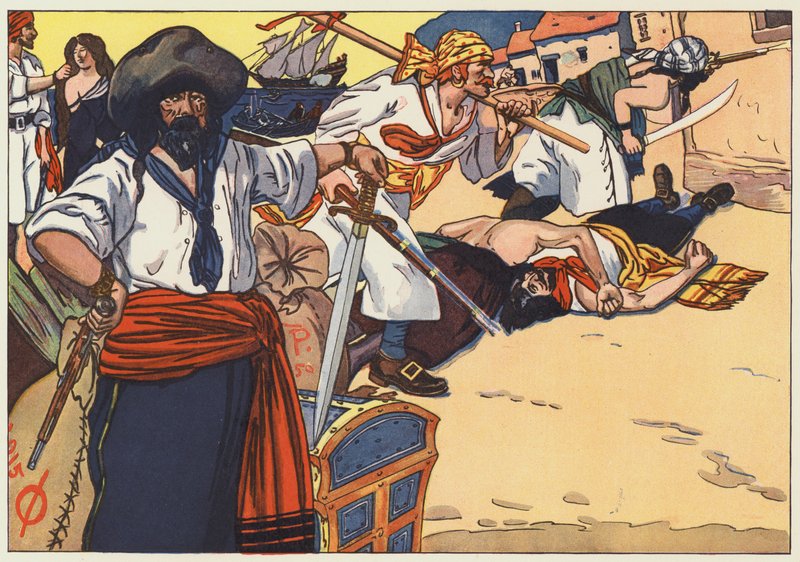كان القراصنة يتجولون في الشوارع ، يحترقون وينهبون ويقتلون بواسطة جورج ألفريد ويليامز