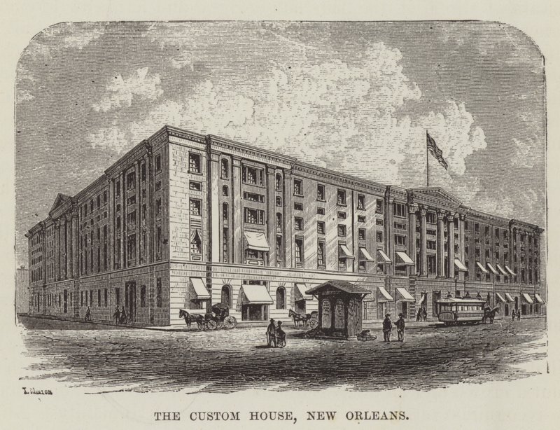 The Custom House ، نيو أورلينز بواسطة جورج أوغسطس سالا