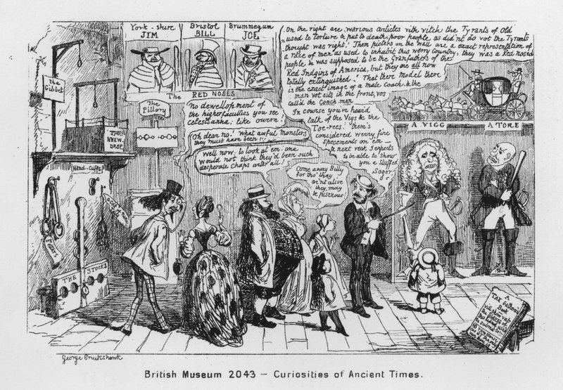 British Museum 2043, Curiosities of Ancient Times (engraving) بواسطة جورج كروكشانك