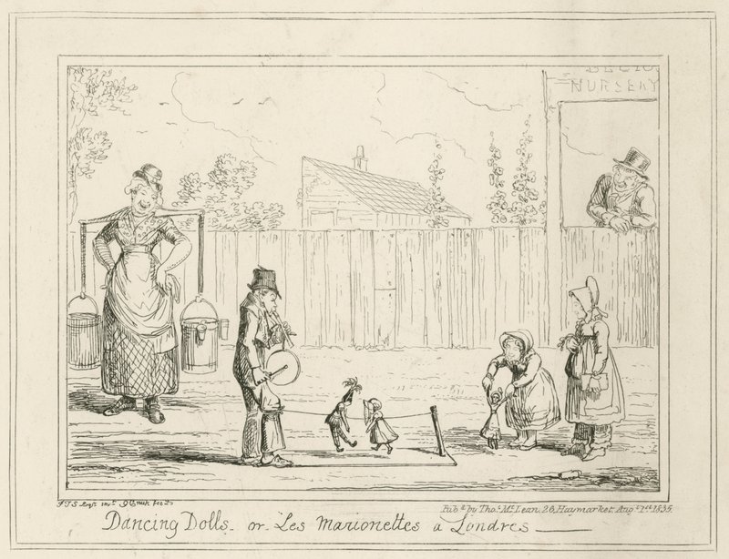 الدمى الراقصة أو Les Marionettes a Londres بواسطة جورج كروكشانك