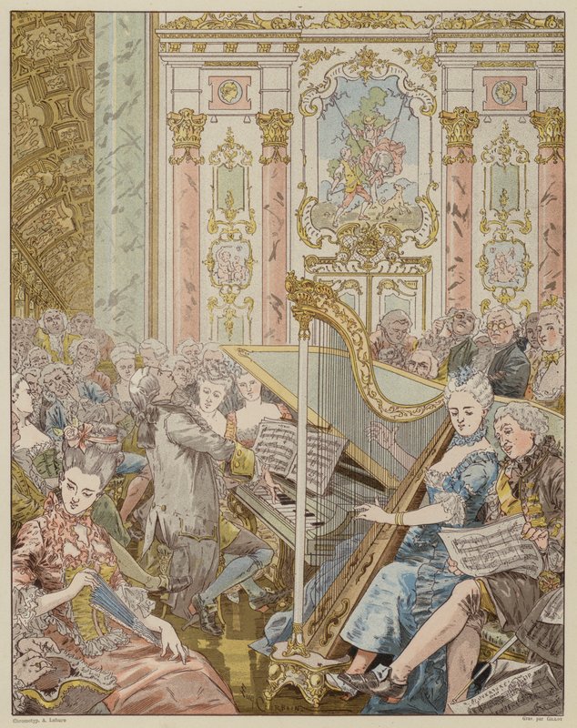 مشهد من فيلم La Dame de Gai-Fredon، لكواتريليس (إرنست لوبين) (حجري ملون) بواسطة جورج إدوارد (بعد) روبرتسون