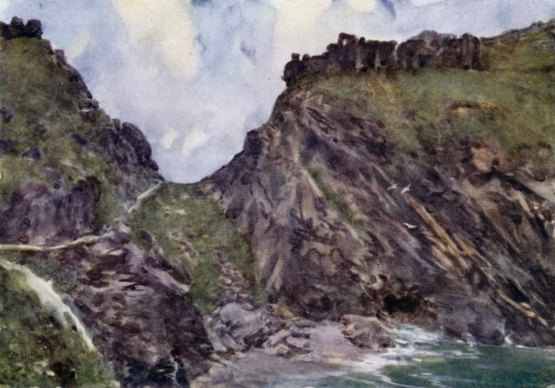 قلعة الملك آرثر ، Tintagel (لون ليثو) بواسطة جورج فرانك نيكولز