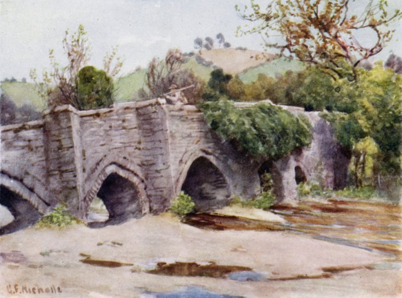الجسر القديم في Lostwithiel بواسطة جورج فرانك نيكولز