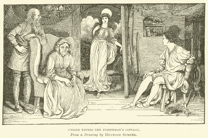 Undine يدخل كوخ الصيادين بواسطة جورج هايوود ماونوار سمنر