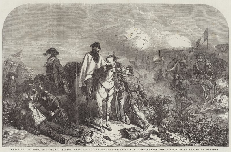 غاريبالدي في روما ، 1849 بواسطة جورج هاوسمان توماس