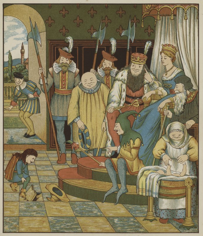 رسم توضيحي لـ Rumpelstiltskin بواسطة The Brothers Grimm بواسطة جورج ر. هالكيت
