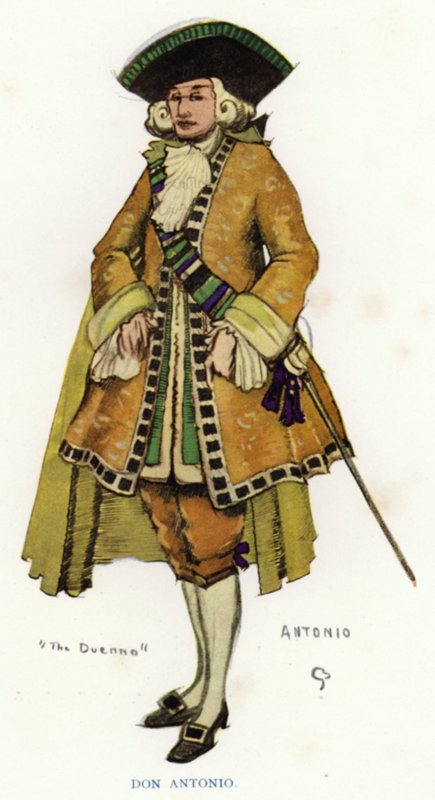 The Duenna by Sheridan: Don Antonio (colour litho) بواسطة جورج شيرينغهام