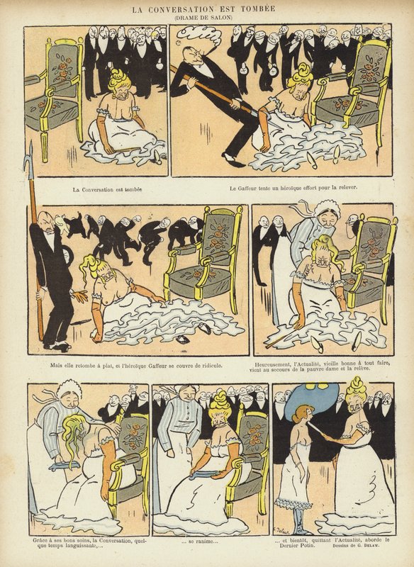 رسم توضيحي لـ Le Rire بواسطة جورج ديلاو