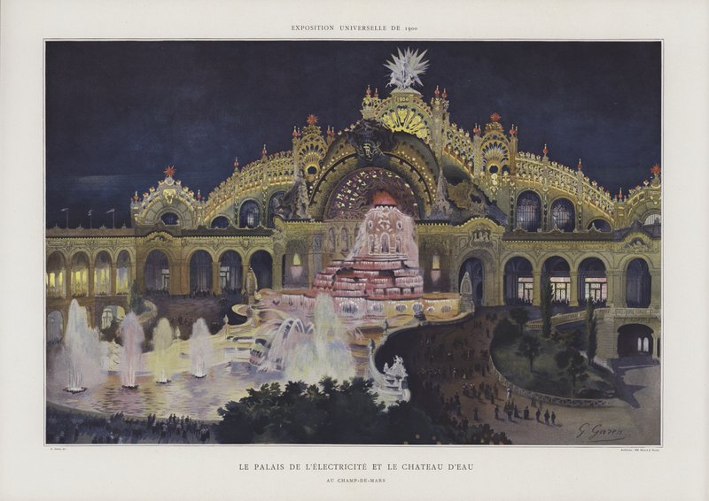 Palais de lElectricite و Chateau de lEau في Champ de Mars ، Exposition Universelle 1900 بواسطة جورج فيليكس جارين