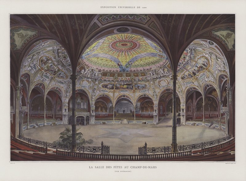 The Salle des Fetes on the Champ de Mars، Exposition Universelle 1900، Paris بواسطة جورج فيليكس جارين
