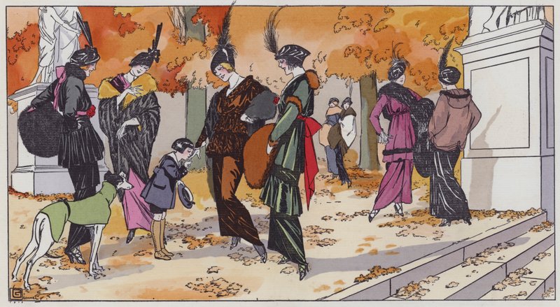أزياء نسائية من عام 1910 (لون ليثو) بواسطة جورج ليونيك