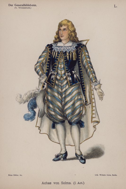 Achaz von Solms ، من Der Generalfeldoberst بواسطة Ernst von Wildenbruch (color litho) بواسطة المدرسة الألمانية