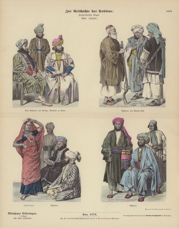 ازياء افغانية بواسطة المدرسة الألمانية