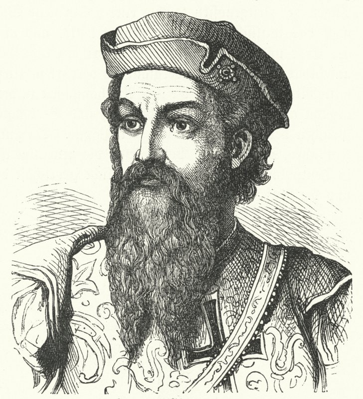 أفونسو دي ألبوكيرك ، دوق غوا ، الجنرال البرتغالي ونائب الملك في الهند البرتغالية (نقش) بواسطة المدرسة الألمانية