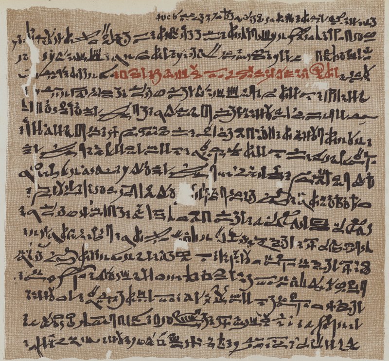 ورق البردي المصري القديم بواسطة المدرسة الألمانية