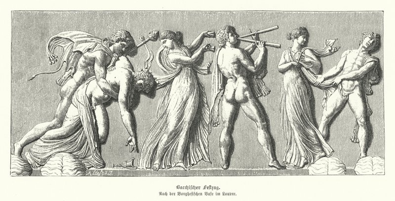 Bacchanalia (نقش) بواسطة المدرسة الألمانية