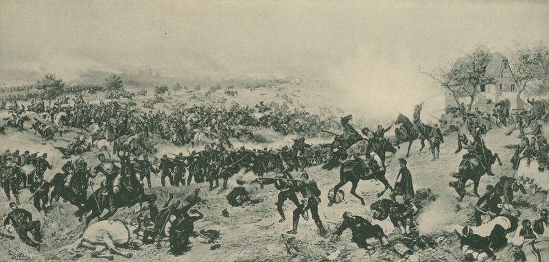 معركة وورث ، الحرب الفرنسية البروسية ، 6 أغسطس 1870 بواسطة المدرسة الألمانية
