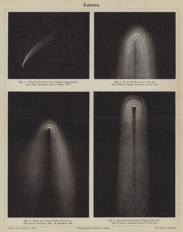 Comets (engraving) بواسطة المدرسة الألمانية