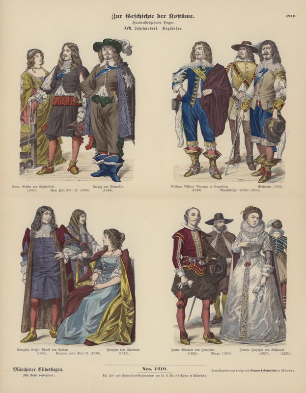 Costumes of English nobility بواسطة المدرسة الألمانية