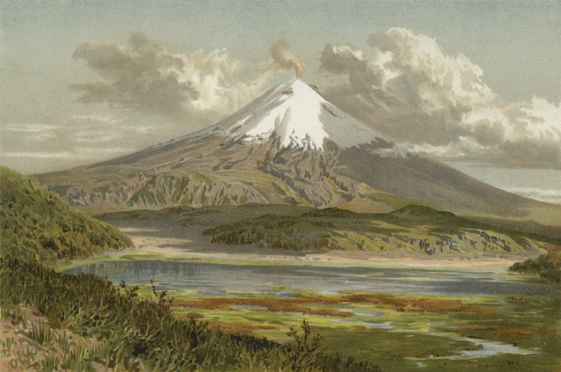Cotopaxi ، بركان في الإكوادور بواسطة المدرسة الألمانية