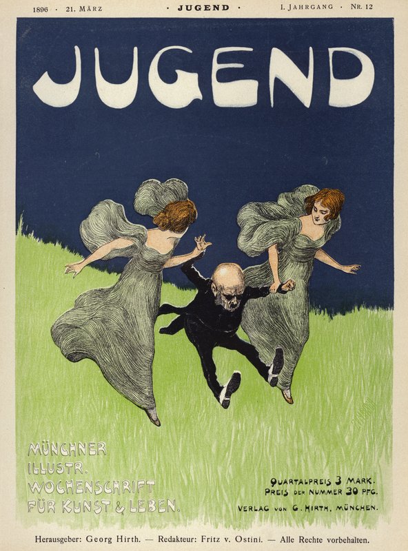 صورة غلاف لمجلة Jugend ، 1896 بواسطة المدرسة الألمانية