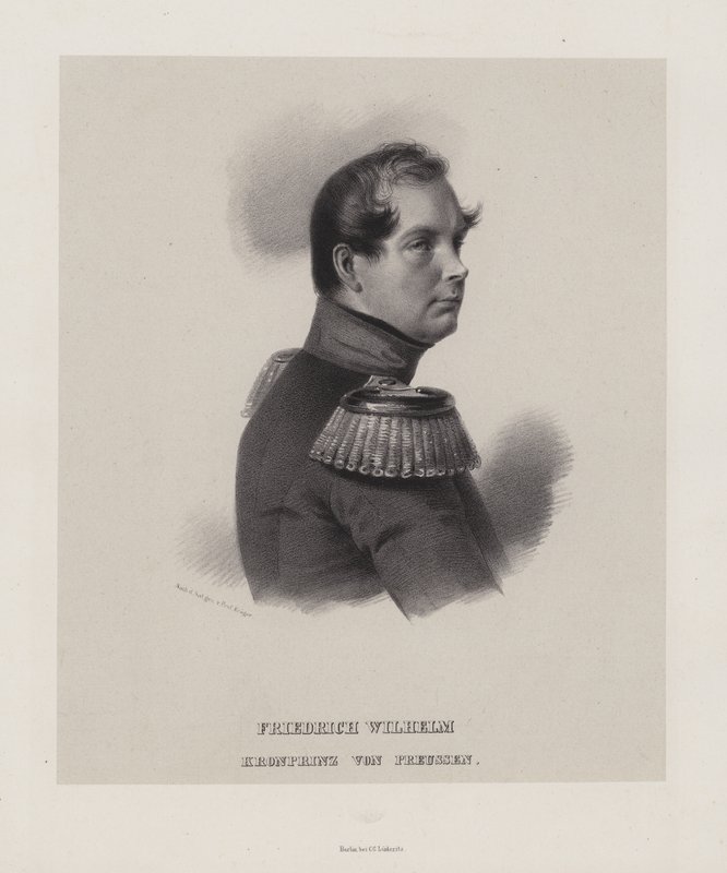 Crown Prince Frederick William of Prussia (litho) بواسطة المدرسة الألمانية