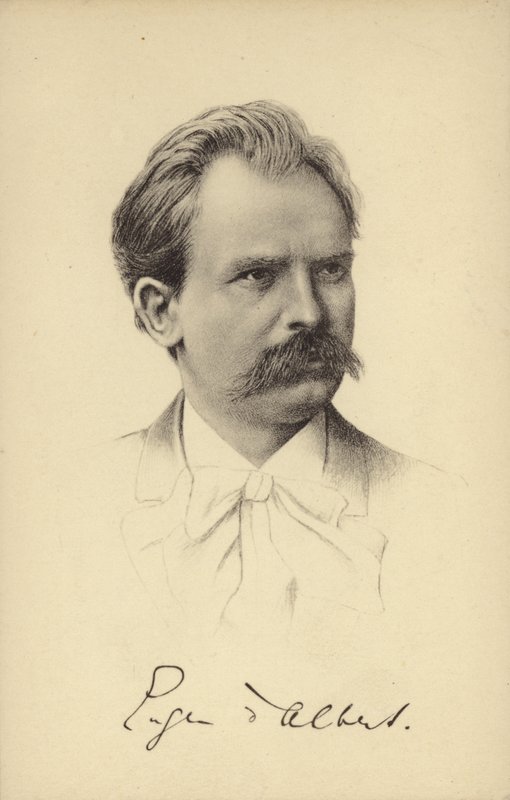 يوجين دالبرت ، عازف البيانو والملحن الألماني المولد اسكتلندي (1864-1932) بواسطة المدرسة الألمانية