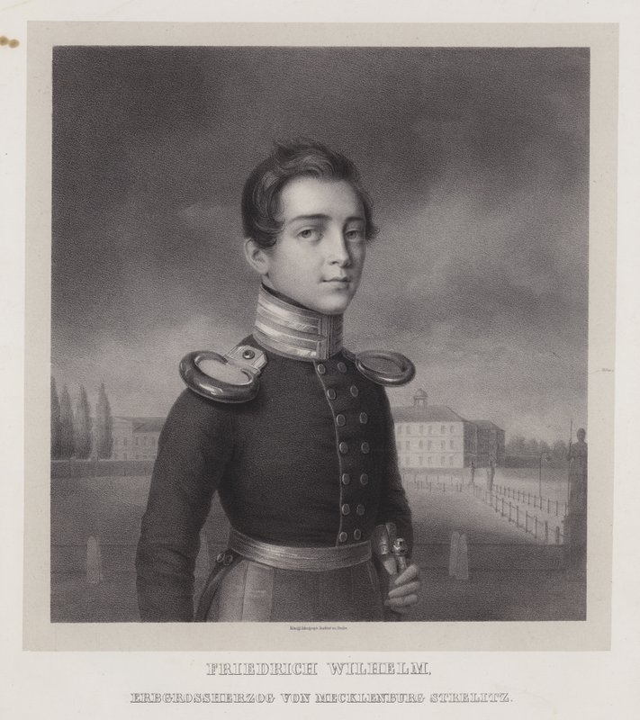 Frederick William, Hereditary Grand Duke of Mecklenburg-Strelitz (litho) بواسطة المدرسة الألمانية