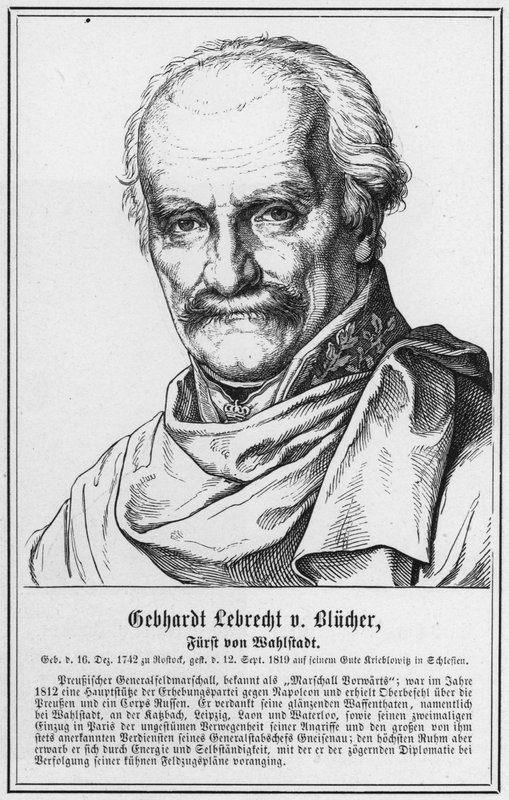Gebhardt Lebrecht von Blucher ، أمير Wahlstadt (نقش) بواسطة المدرسة الألمانية