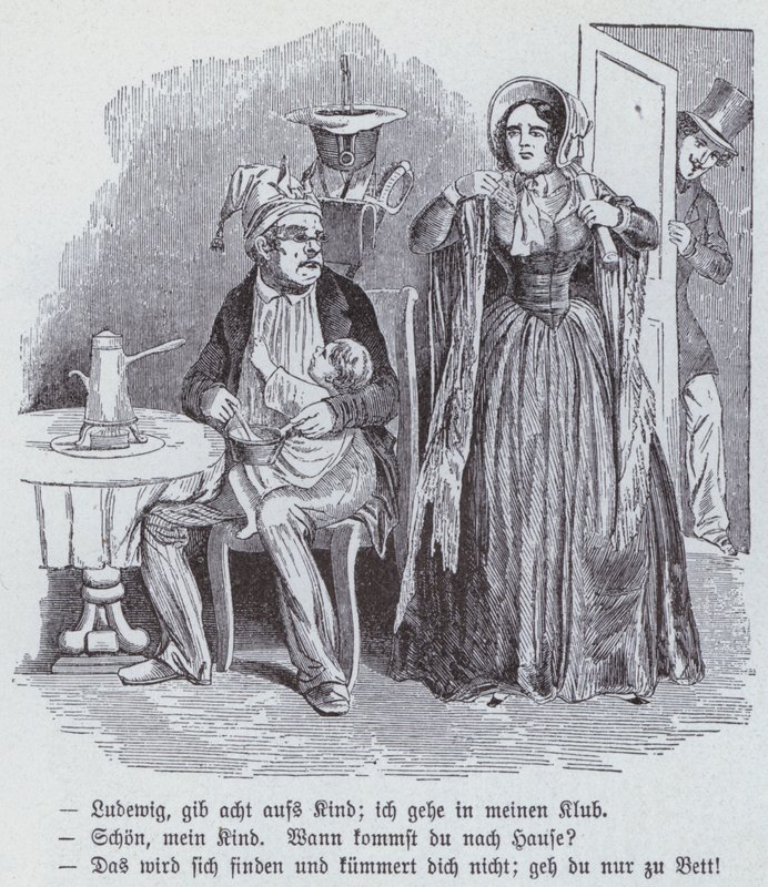 German cartoon on the Democratic Women