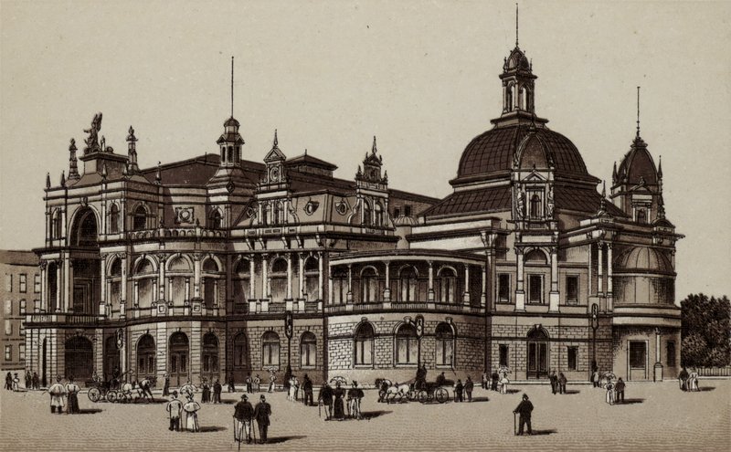 Hamburg: Concerthaus, Concert-House (litho) بواسطة المدرسة الألمانية