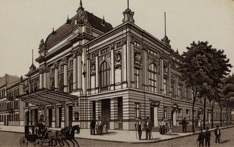 هامبورغ: Deutsches Schauspielhaus ، المسرح الألماني (ليثو) بواسطة المدرسة الألمانية