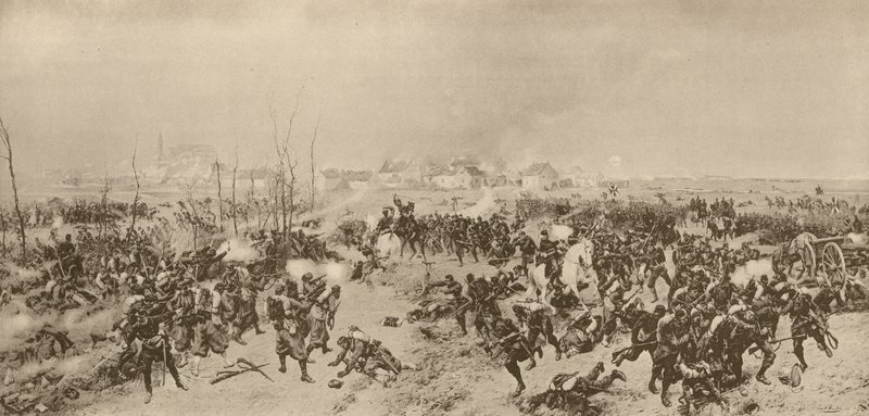 القوات الهانزية في Loigny ، الحرب الفرنسية البروسية ، ديسمبر 1870 بواسطة المدرسة الألمانية