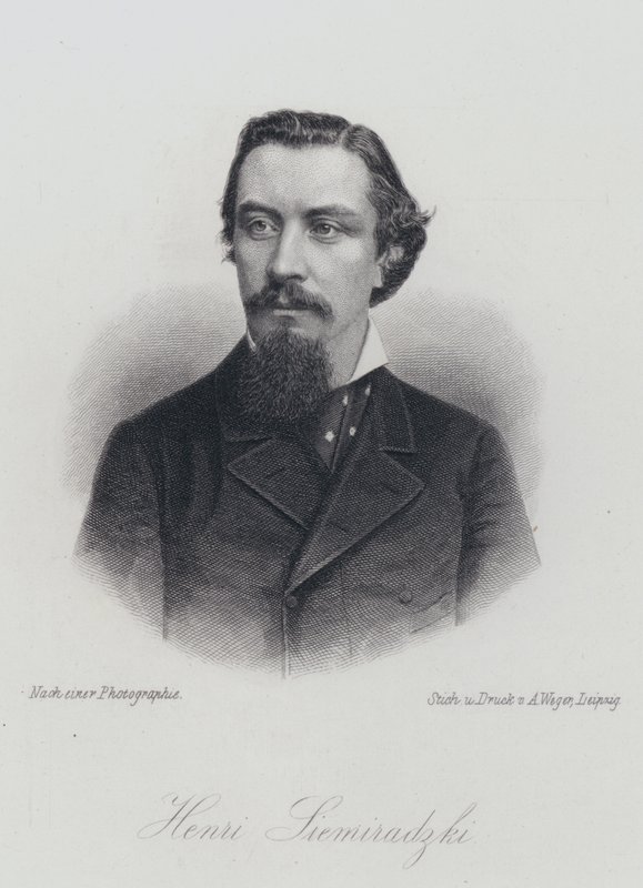 Henryk Siemiradzki, Polish artist (engraving) بواسطة المدرسة الألمانية