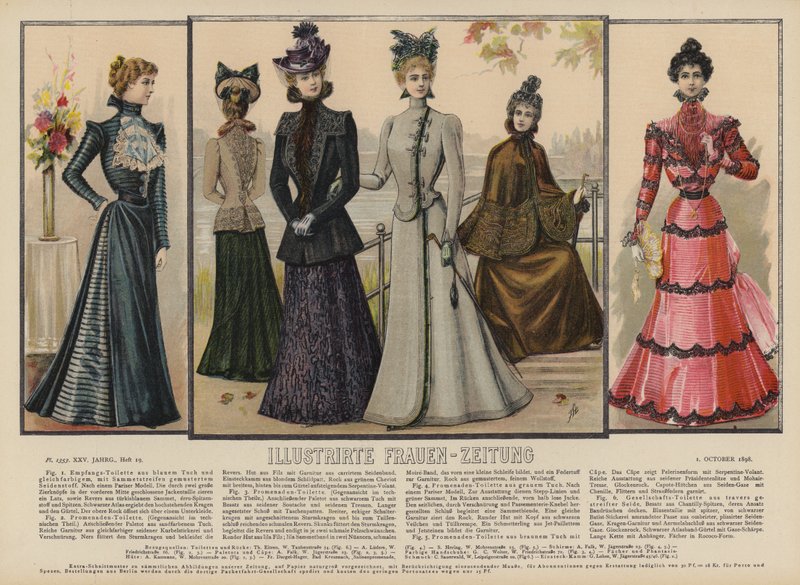 رسم توضيحي لـ Illustrirte Frauen-Zeitung (لون ليثو) بواسطة المدرسة الألمانية