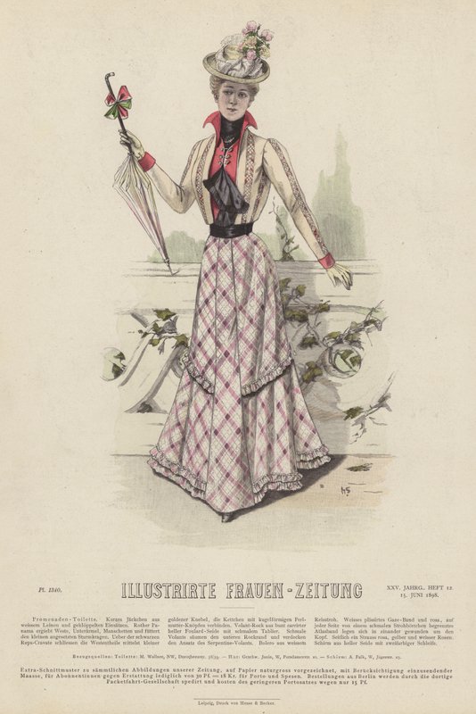رسم توضيحي لـ Illustrirte Frauen-Zeitung (لون ليثو) بواسطة المدرسة الألمانية