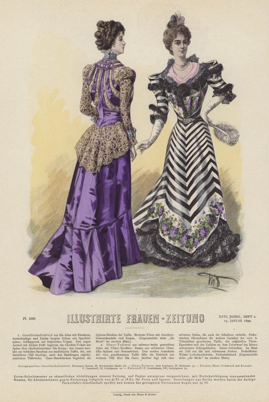 رسم توضيحي لـ Illustrirte Frauen-Zeitung (لون ليثو) بواسطة المدرسة الألمانية