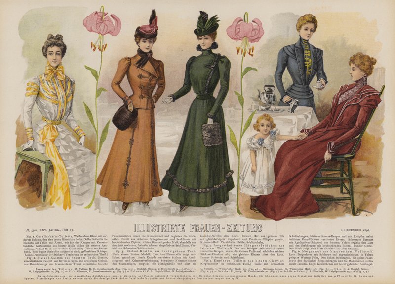 رسم توضيحي لـ Illustrirte Frauen-Zeitung (لون ليثو) بواسطة المدرسة الألمانية