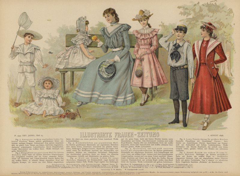 رسم توضيحي لـ Illustrirte Frauen-Zeitung (لون ليثو) بواسطة المدرسة الألمانية