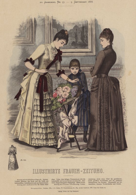 رسم توضيحي لـ Illustrirte Frauen-Zeitung (لون ليثو) بواسطة المدرسة الألمانية