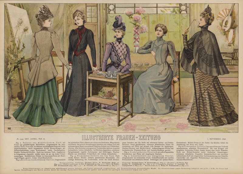 رسم توضيحي لـ Illustrirte Frauen-Zeitung (لون ليثو) بواسطة المدرسة الألمانية