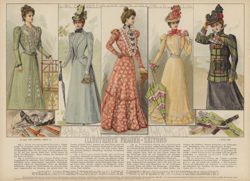 رسم توضيحي لـ Illustrirte Frauen-Zeitung (لون ليثو) بواسطة المدرسة الألمانية