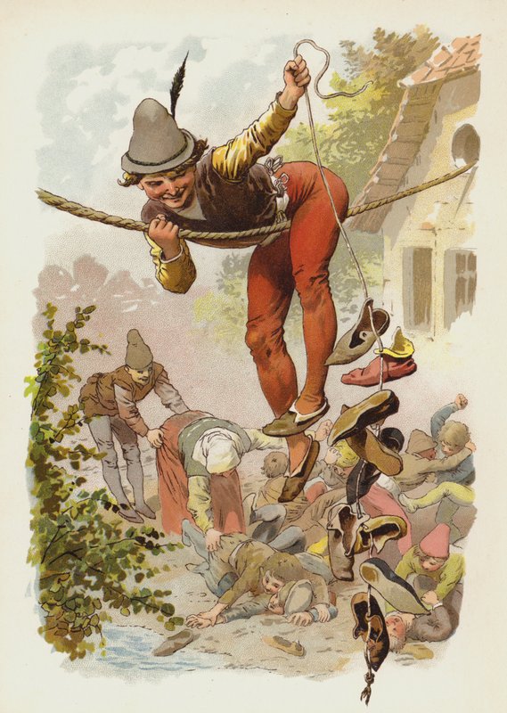 رسم توضيحي لـ Till Eulenspiegel بواسطة المدرسة الألمانية