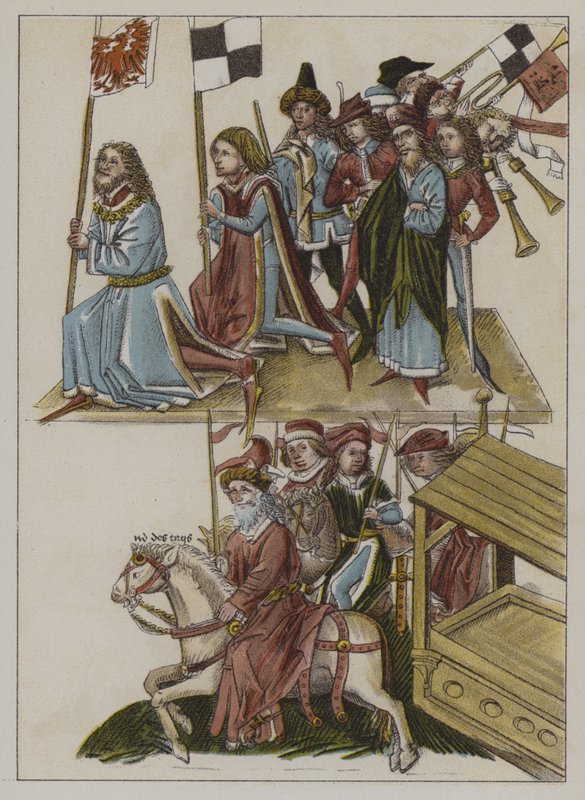 Investiture of Frederick I of the house of Hohenzollern as Elector of Brandenburg at the Council of Constance بواسطة المدرسة الألمانية