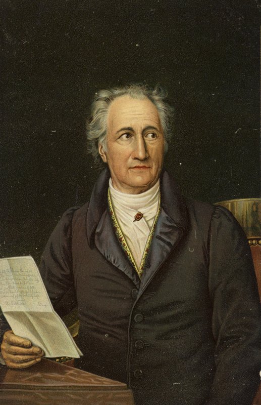 يوهان فولفغانغ فون غوته (1749-1832)، شاعر وروائي وكاتب مسرحي ألماني (كروموليثو) بواسطة المدرسة الألمانية
