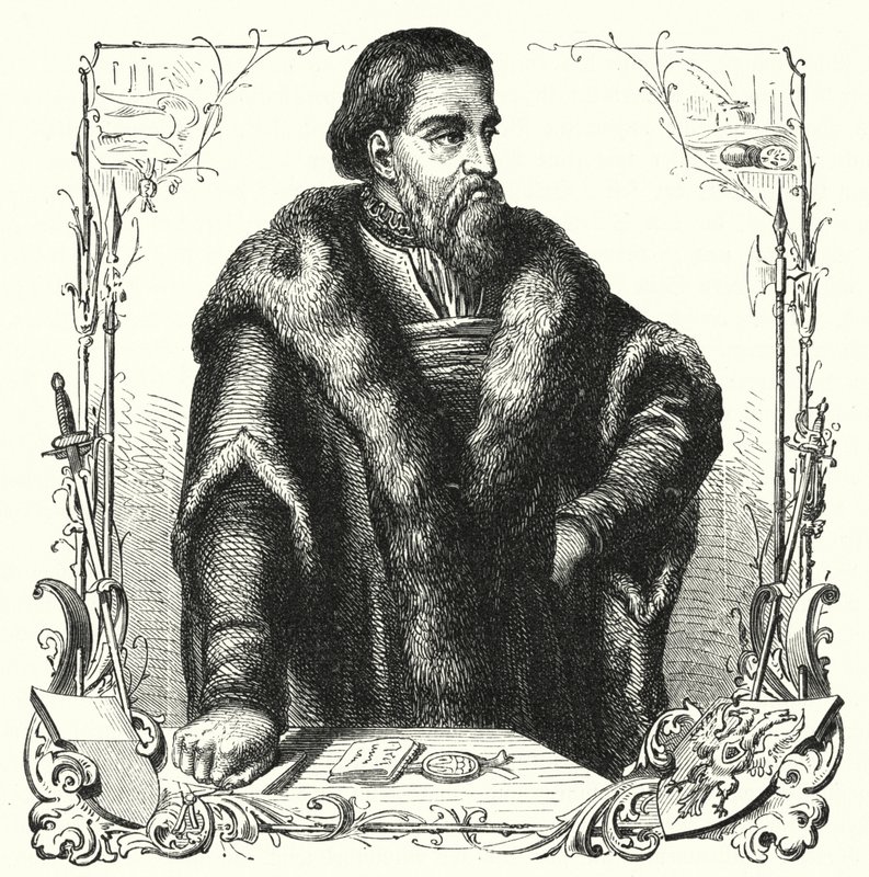 Jurgen Wullenwever ، تم إعدام Burgomaster من Lubeck كخائن و Anabaptist (نقش) بواسطة المدرسة الألمانية