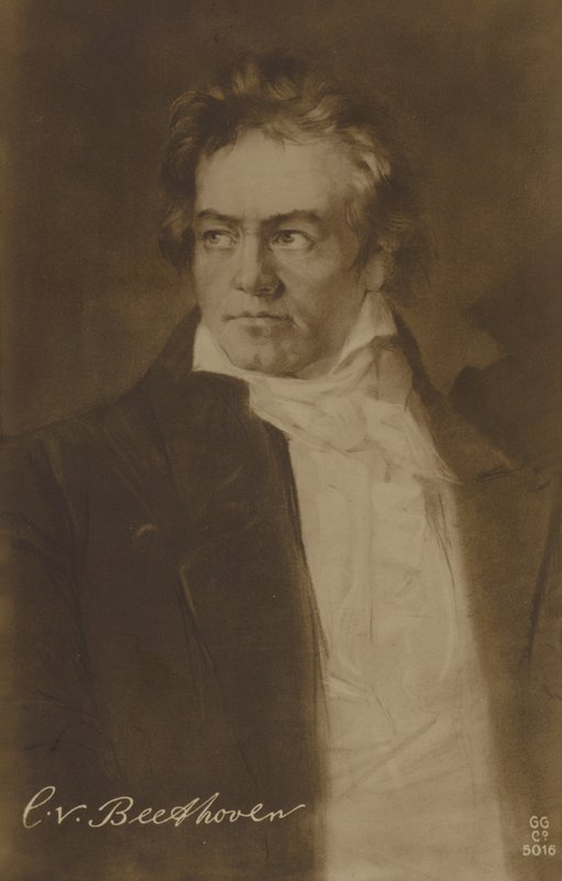 لودفيغ فان بيتهوفن ، ملحن وعازف بيانو ألماني (1770-1827) بواسطة المدرسة الألمانية