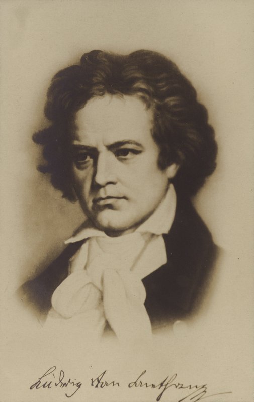 لودفيغ فان بيتهوفن ، ملحن وعازف بيانو ألماني (1770-1827) بواسطة المدرسة الألمانية