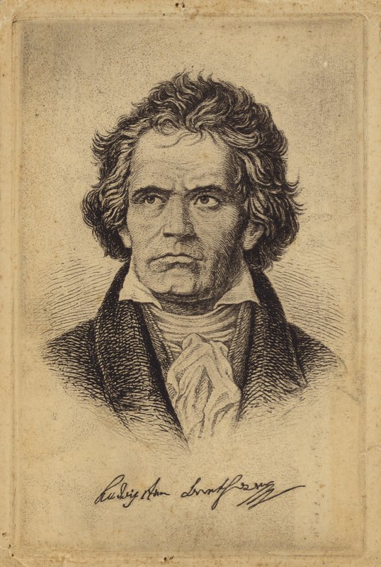 لودفيغ فان بيتهوفن ، ملحن وعازف بيانو ألماني (1770-1827) بواسطة المدرسة الألمانية