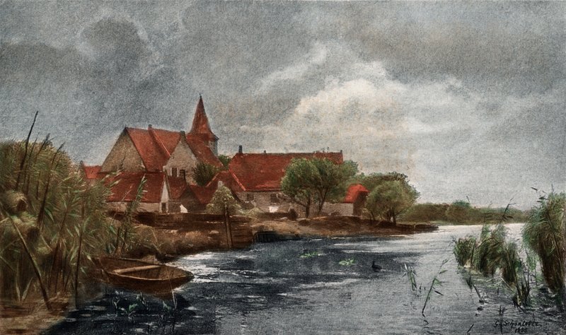Nieuwkerk (التصوير الفوتوغرافي الملون) بواسطة المدرسة الألمانية
